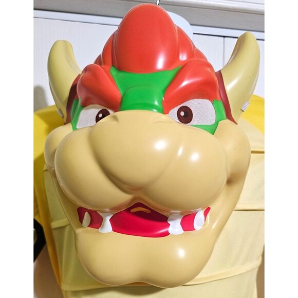 Bowser Kids Costume 10-12 Super Mario Mask Villain Game Gaming Nintendo Hallowee - Picture 5 of 9